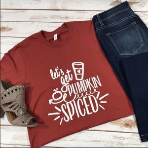 3 Pack Lets Get Pumpkin Spiced Graphic Tee
